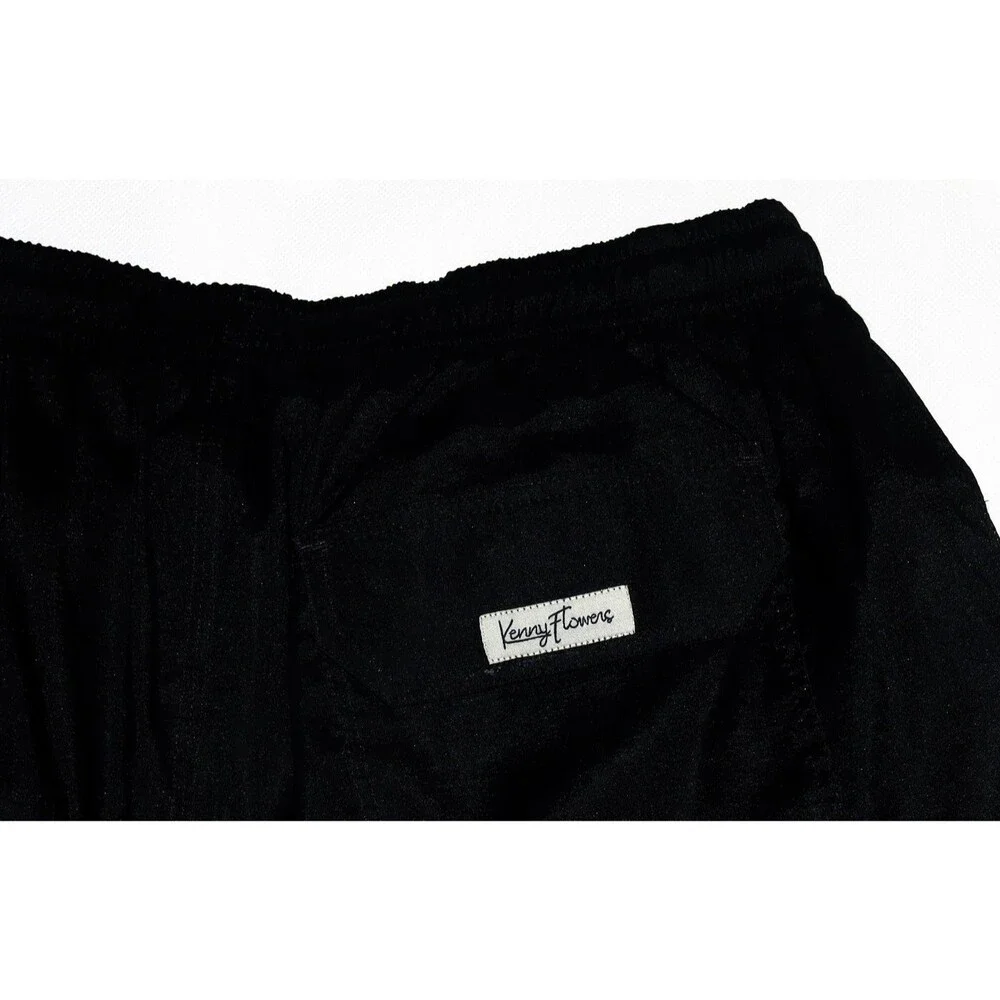 Kenny Flowers Men's Lion Print Black Mesh Lined Pockets Swim Trunks Size XL
